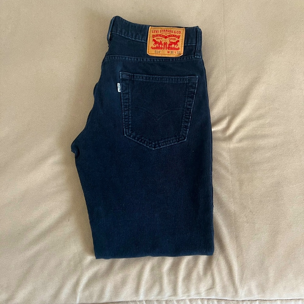 Levi's straight cord 514 pants 31x32